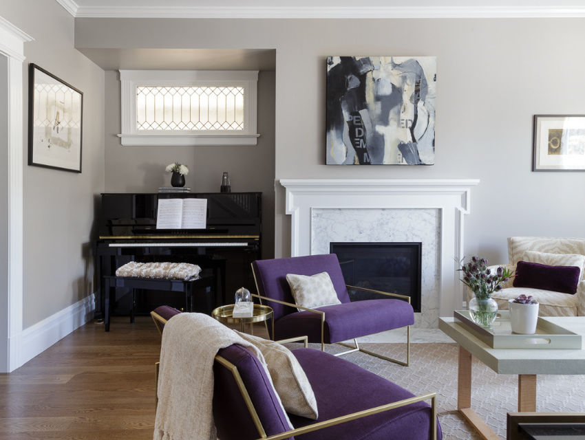 coddington-design-sf-working-with-interior-designer-purple-accent-chairs-upright-piano-gold-accents