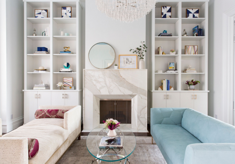 coddington-designs-san-francisco-ca-moving-homes-stone-fire-place-built-in-shelves-two-velvet-sofas