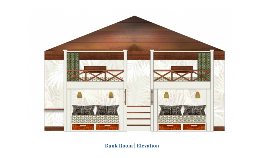 Coddington-design-rendering-section-drawing-bedroom-bay-area-maui-hawaii-cow-hollow-bunk-room-residential-design-tropical-rock-and-roll