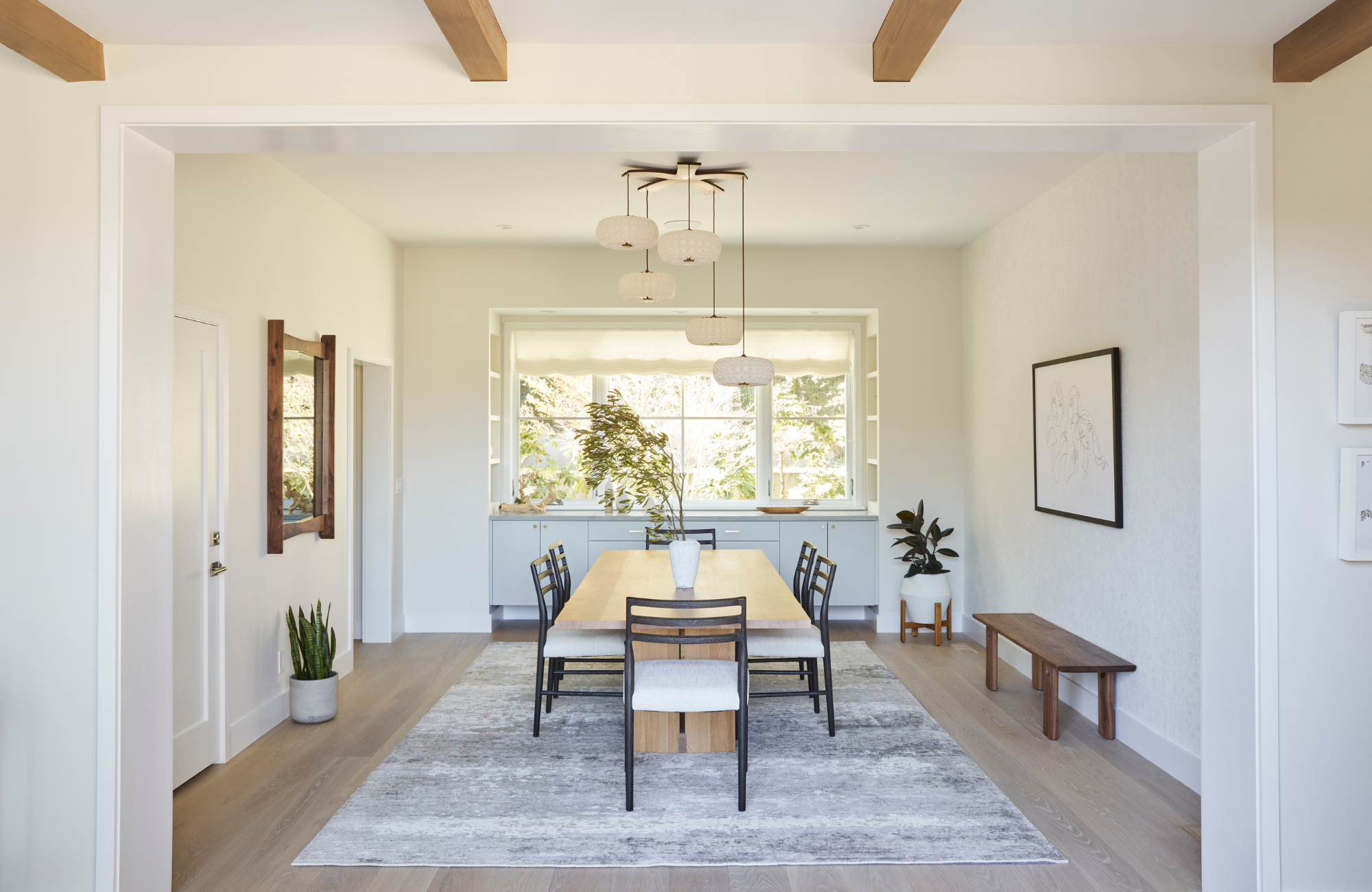 coddington-design-marin-ca-interior-designer-insights-puchasing-a-home-transitional-dining-room-sculptural-lighting-california-modern-luxury-interior-design