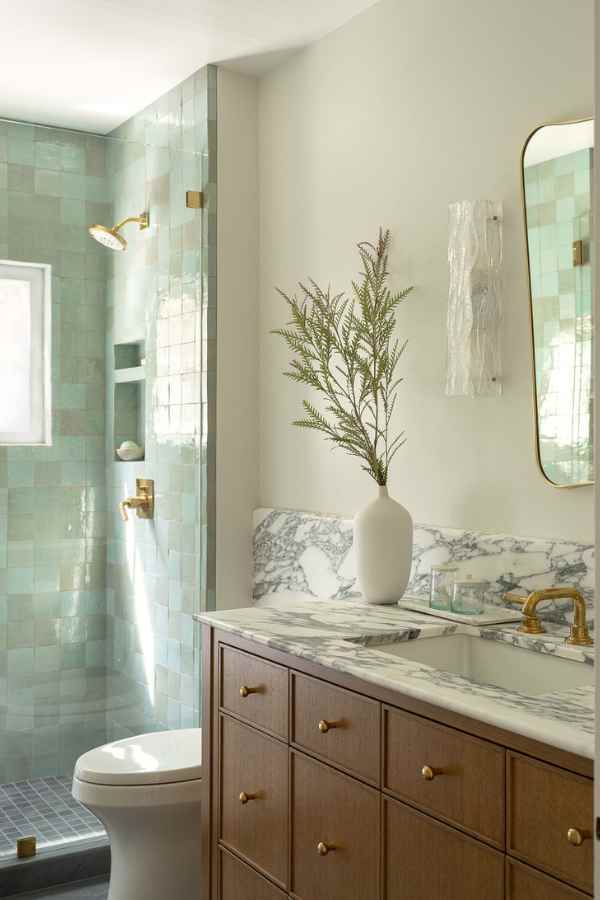 coddington-design-palo-alto-home-renovation-home-office-and-guest-quarters-designed-to-inspire-guest-bathroom-zellige-tile-wanut-cabinetry-calcatta-marble-san-francisco-interior-designer