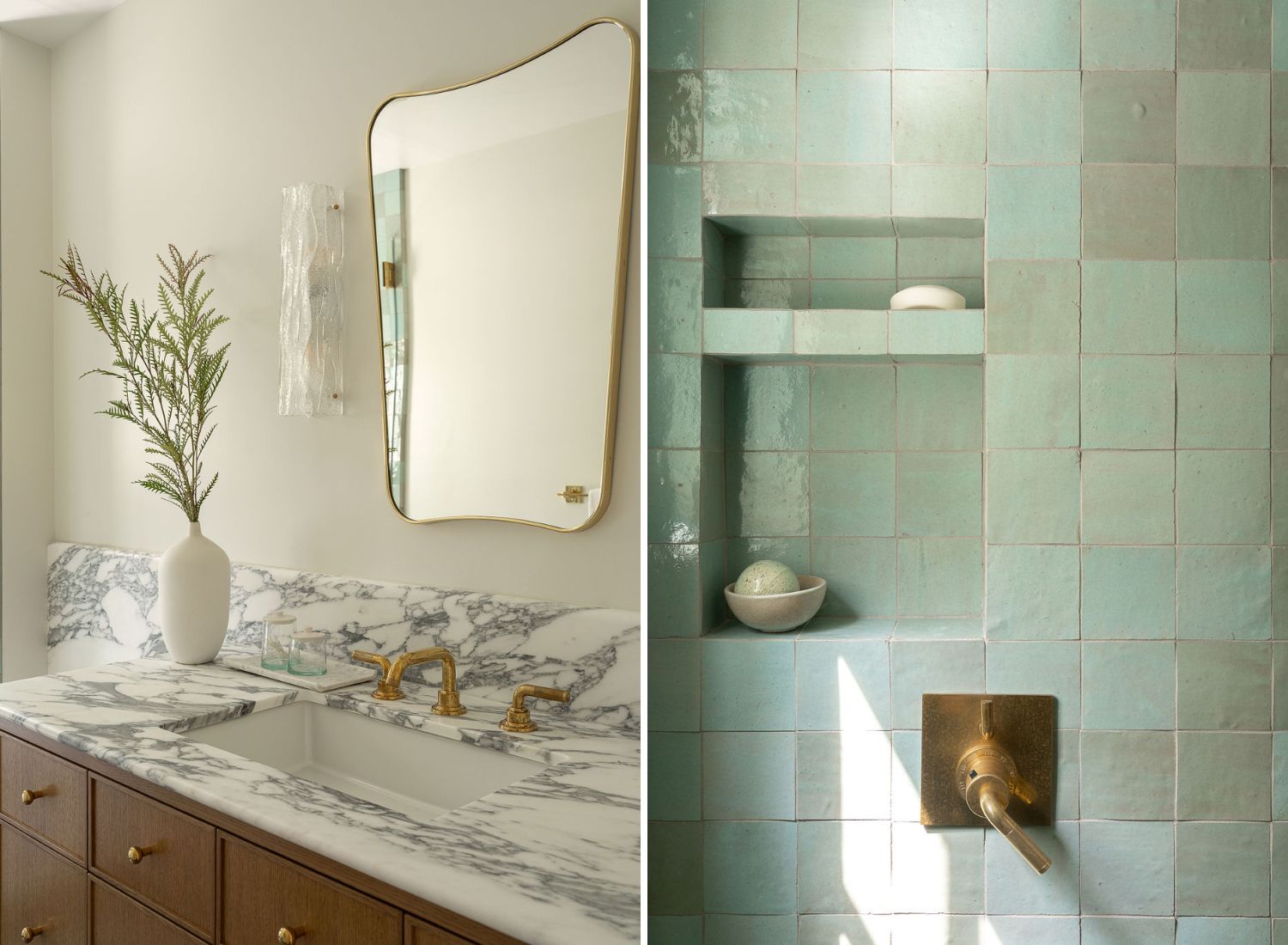 coddington-design-san-francisco-bay-area-ca-palo-santo-home-renovation-part-II-home-office-and-guest-quarters-designed-to-inspire-bathroom-remodel-zellige-tile-calcatta-marble-brass-accents